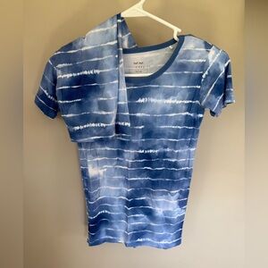 Little Sleepies 12-14 Blue Tie-Dye Short Set